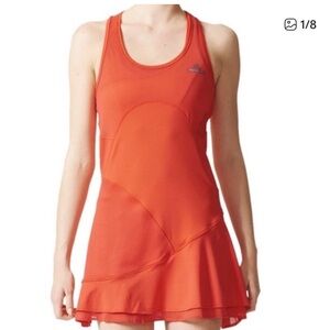 Stella McCarthy Adidas Orange tennis Athletic Dress size small worn once